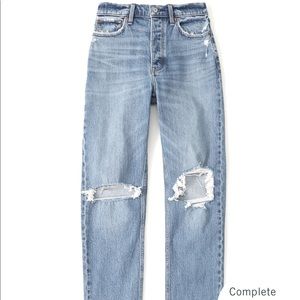 Abercrombie High Rise Dad Jean sz34S NWT